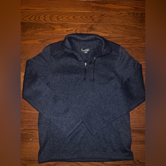 Eddie Bauer Other - Eddie Bauer Men's Dark Blue Zip-Up Sweater Size Small